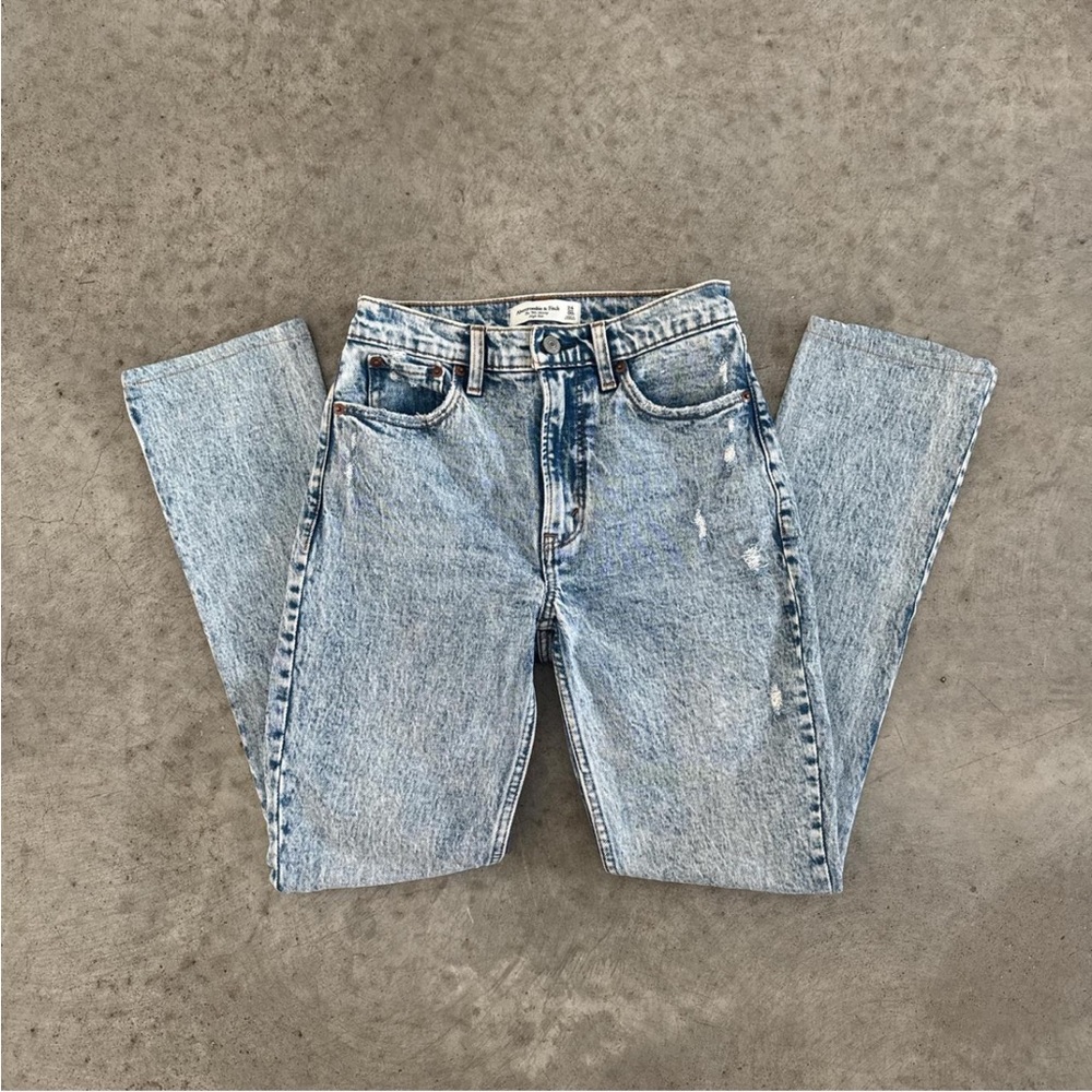 Abercrombie & Fitch High Rise Women Jeans - Light Blue